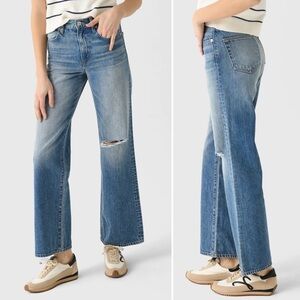 NWT SLVRLAKE High Rise Straight Leg Ankle Blue Denim Jeans Size 29